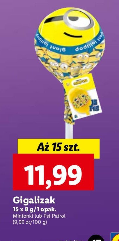 Gigalizak minions promocja