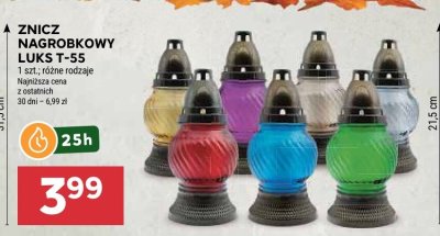 ZNICZ NAGROBKOWY LUKS T-55 różne rodzaje promocja w Stokrotka