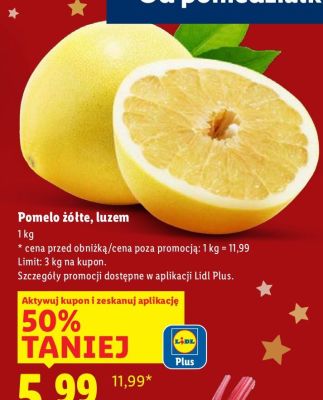 Pomelo żółte, luzem Lidl promocja w Lidl