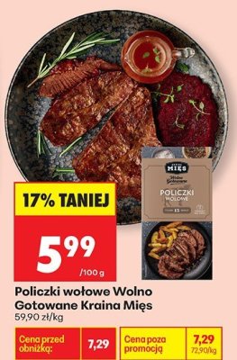 Policzki wołowe Wolno Gotowane Kraina Mięs promocja w Biedronka