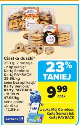 Ciastka duszki Carrefour promocja w Carrefour