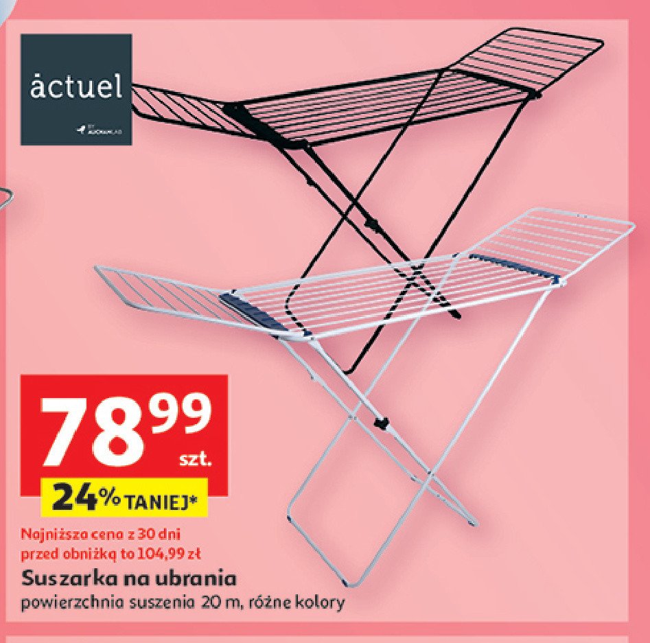 Suszarka 20 m Actuel promocja w Auchan