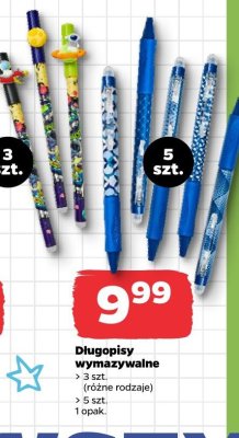 Długopisy wymazywalne (różne rodzaje) promocja w Netto