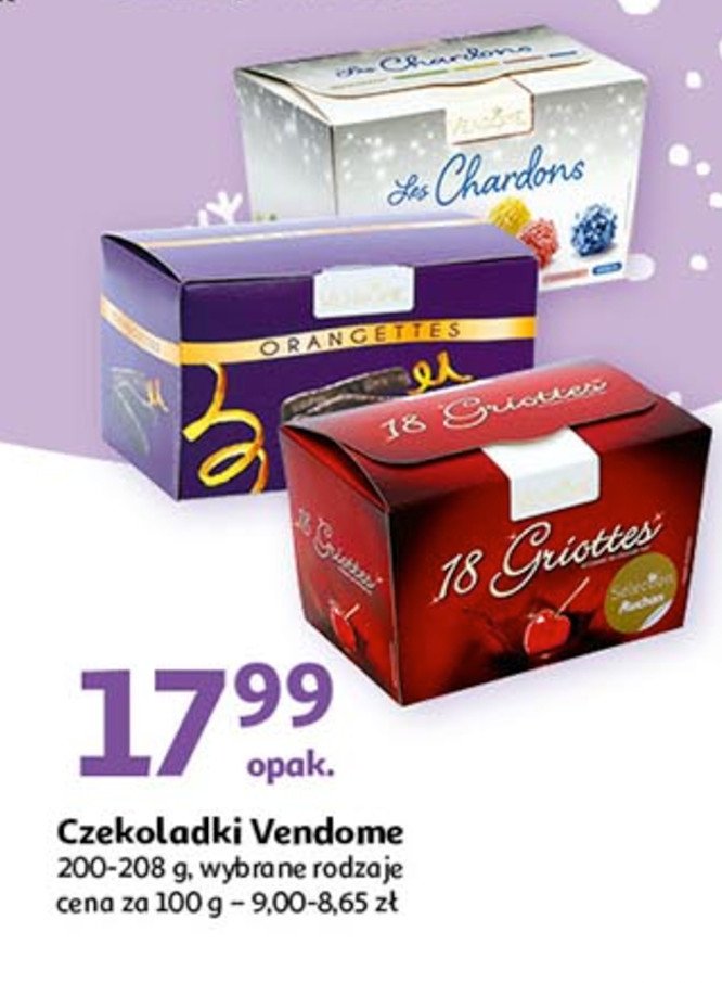 Czekoladki orangettes Vendome promocja