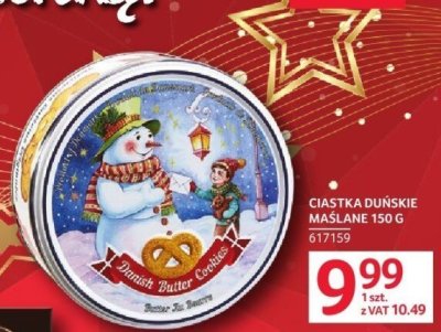 Ciastka Duńskie Maslane 150 g promocja w Selgros