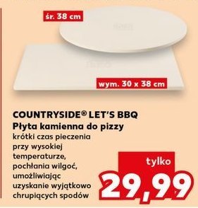 P艂yta kamienna do pizzy 38 cm COUNTRYSIDE promocja