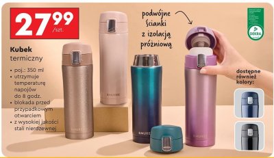 Kubek termiczny, różne kolory promocja w Biedronka