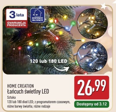 Łańcuch świetlny LED  promocja w Aldi