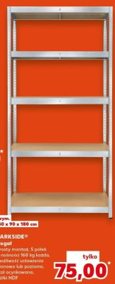 Regał łazienkowy 24 x 61 x 162 cm promocja w Kaufland