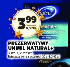 Prezerwatywy Unimil natural promocja w Stokrotka