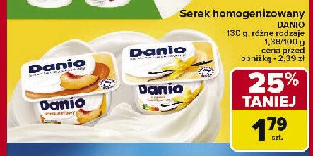 Serek waniliowy Danone danio promocja w Carrefour Market
