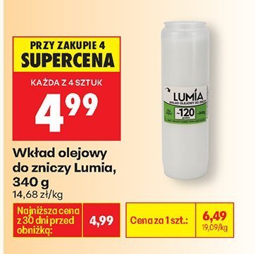 Wkład olejowy do zniczy 340g promocja w Biedronka