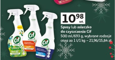 Spray lub mleczko do czyszczenia Cif promocja w Auchan