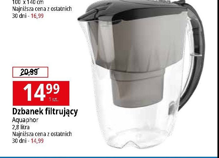 Dzbanek filtruj膮cy 2.8 l Aquaphor promocja