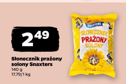 Słonecznik prażony solony Snaxters promocja