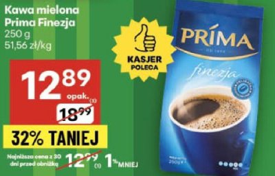 Kawa mielona Prima Finezja promocja w Delikatesy Centrum