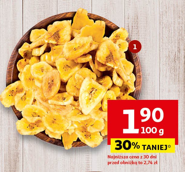 Chipsy bananowe promocja
