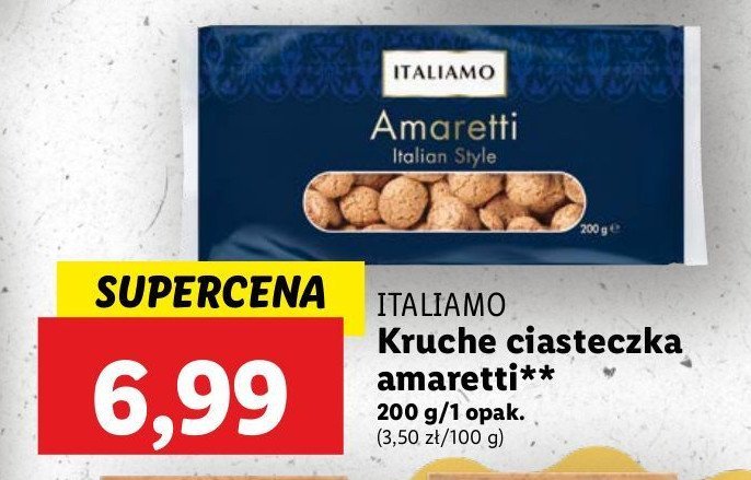 Ciastka amaretti Italiamo promocja