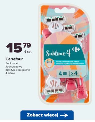 Jednorazowe maszynki do golenia Sublime 4 promocja w Carrefour