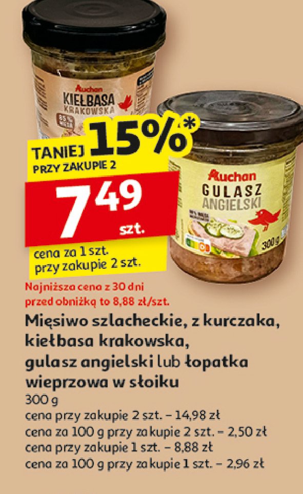 Mięsiwo szlacheckie Auchan promocja