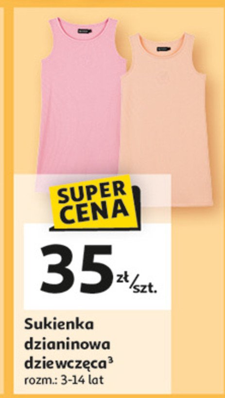 Sukienka dzianinowa dziewczęca 3-14 lat promocja w Auchan