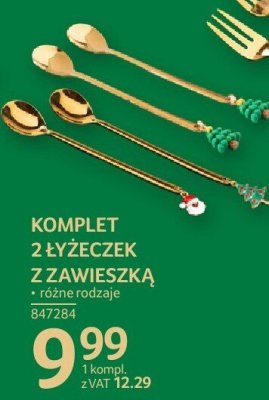 Komplet 2 łyżeczek z zawieszką promocja w Selgros