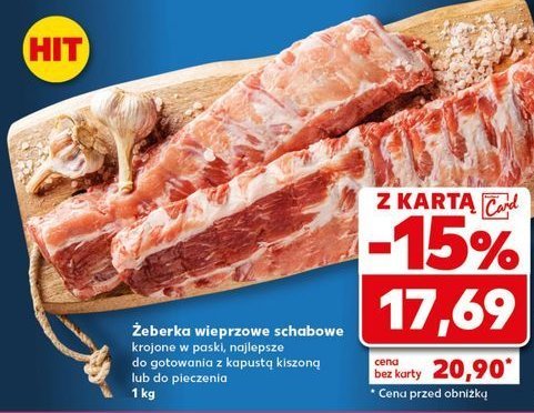 Żeberka wieprzowe schabowe promocja
