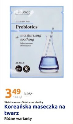 Koreańska maseczka na twarz Probiotics promocja w Action