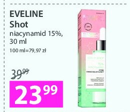 Serum shot niacynamid 15% Eveline face therapy proffessional promocja
