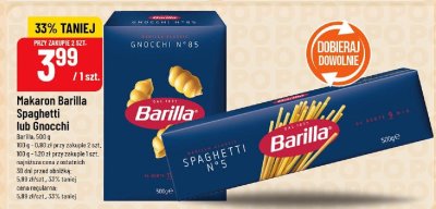 Makaron Barilla Spaghetti lub Gnocchi promocja w POLOmarket