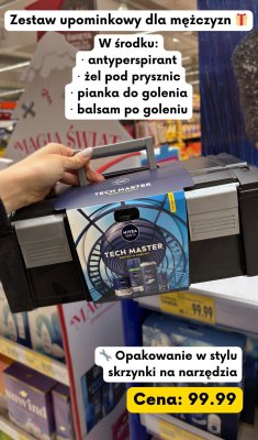 Zestaw upominkowy dla mężczyzn Tech Master promocja w Kaufland