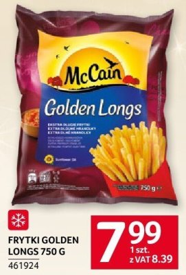 Frytki Golden Longs McCain 750 g promocja w Selgros