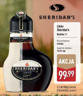 Likier Sheridan's promocja w Aldi