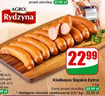 Kiełbasa Śląska Extra promocja w Dino