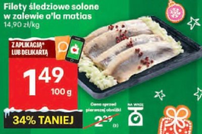 Filety śledziowe solone w zalewie a'la matias promocja w Delikatesy Centrum