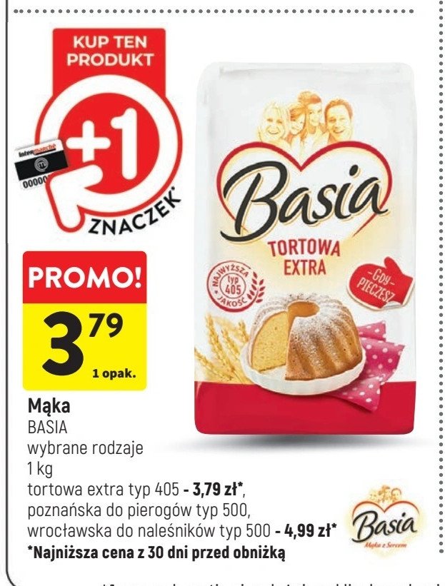 Mąka wrocławska Basia promocja w Intermarche