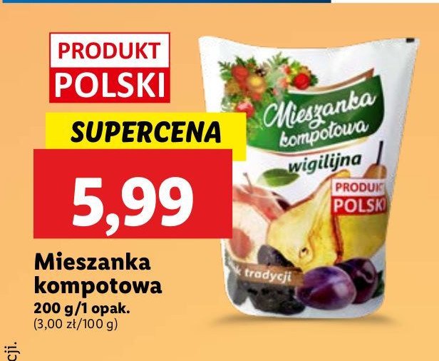 Mieszanka kompotowa wigilijna Suska sechlońska promocja