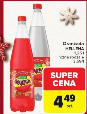 Oranżada HELLENA 1,25 l różne rodzaje promocja w Carrefour Market
