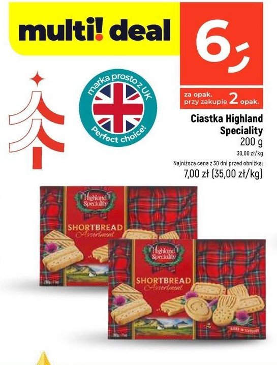 Ciastka maślane Highland speciality promocja w Dealz