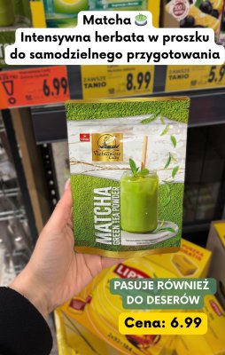 Intensywna herbata matcha w proszku do samodzielnego przygotowania promocja w Kaufland