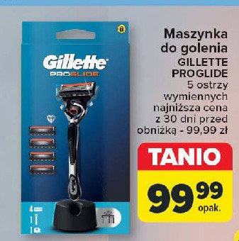 Maszynka do golenia + 4 wkłady Gillette fusion proglide promocja