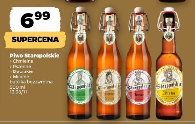 Piwo Staropolskie Miodne promocja w Netto