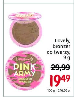 Bronzer do twarzy sunkissed Lovely pink army promocja