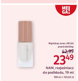 Rozjaśniacz do podkładów NAM SMART FOUNDATION LIGHTENER promocja w Rossmann