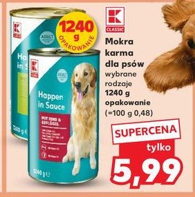 Karma dla psów z wątróbką K-classic promocja