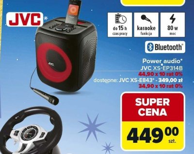 Power audio JVC XS-EP314B promocja w Carrefour