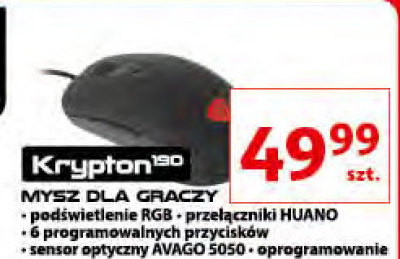 Mysz dla graczy krypton 190 Genesis promocja