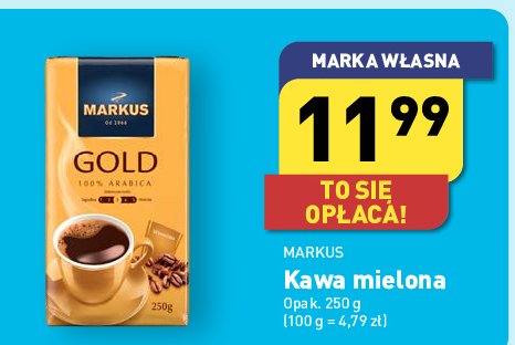 Kawa Markus gold promocja