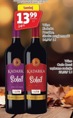 Wino Kadarka Prestige, Słodka przyjemność 1 l promocja w Prim Market