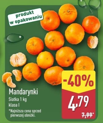 Mandarynki promocja w Aldi